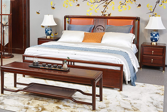 新中式家具TM9906床 新中式家具TM9906床